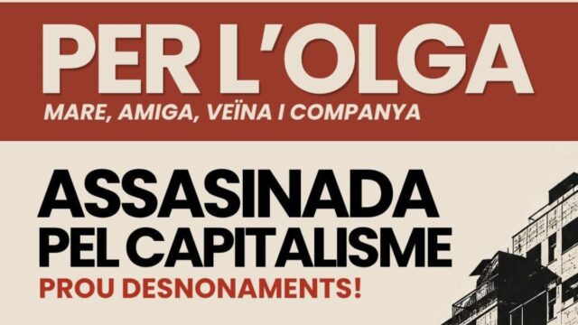 Imatge del cartell de l'acte d'homenatge que es celebrarà per l'Olga (via xarxes socials)