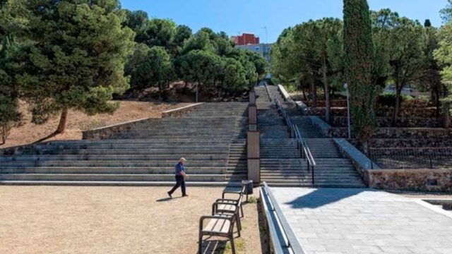 Imatge del Parc de les Planes, zona del crim (l'Hospitalet de Llobregat)
